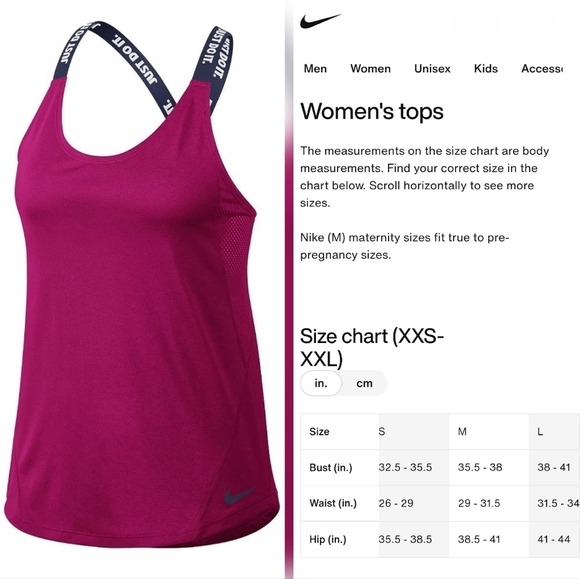 Nike Magenta Dri-Fit Mesh Running Tank Top - Picture 13 of 16